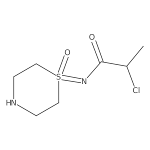 2-chloro-N-(1-oxo-1lambda6-thiomorpholin-1-ylidene)propanamide Structure