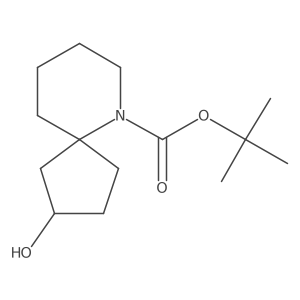 tert-Butyl2-hydroxy-6-azaspiro[4.5]decane-6-carboxylate结构式