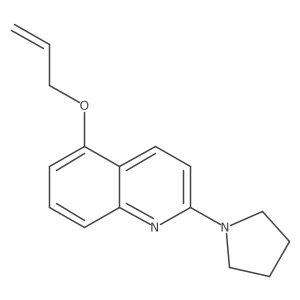 5-(Allyloxy)-2-(pyrrolidin-1-yl)quinoline结构式