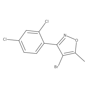 4-Bromo-3-(2,4-dichlorophenyl)-5-methyl-1,2-oxazole结构式