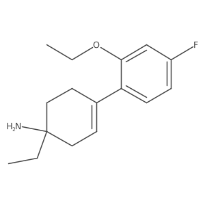 4-(2-Ethoxy-4-fluorophenyl)-1-ethylcyclohex-3-en-1-amine结构式