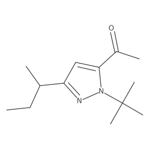 1-[3-(butan-2-yl)-1-tert-butyl-1H-pyrazol-5-yl]ethan-1-one Structure