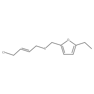 2-{[(4-Chlorobut-2-en-1-yl)sulfanyl]methyl}-5-ethylfuran Structure