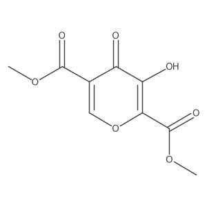 Dimethyl 3-hydroxy-4-oxo-4H-pyran-2,5-dicarboxylate结构式