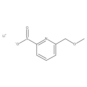 Lithium(1+) ion 6-(methoxymethyl)pyridine-2-sulfinate结构式