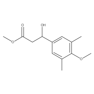 methyl (3S)-3-hydroxy-3-(4-methoxy-3,5-dimethylphenyl)propanoate结构式