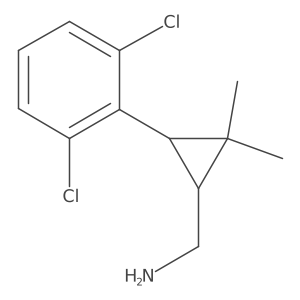 rac-[(1R,3R)-3-(2,6-dichlorophenyl)-2,2-dimethylcyclopropyl]methanamine Structure