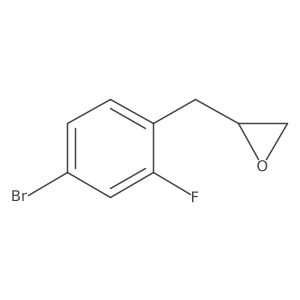 2-[(4-Bromo-2-fluorophenyl)methyl]oxirane Structure