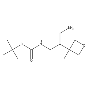 tert-butyl N-[3-amino-2-(3-methyloxetan-3-yl)propyl]carbamate Structure