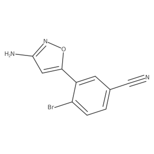 3-(3-Amino-1,2-oxazol-5-yl)-4-bromobenzonitrile Structure