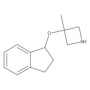 3-(2,3-dihydro-1H-inden-1-yloxy)-3-methylazetidine Structure