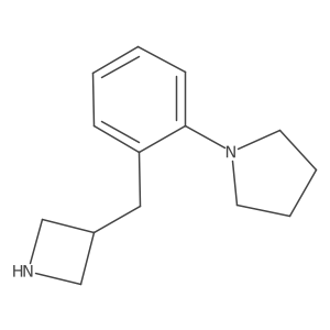 1-{2-[(Azetidin-3-yl)methyl]phenyl}pyrrolidine结构式