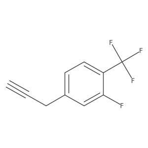2-Fluoro-4-(prop-2-yn-1-yl)-1-(trifluoromethyl)benzene Structure