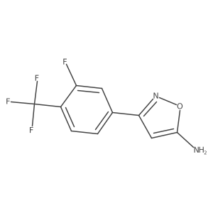 3-[3-Fluoro-4-(trifluoromethyl)phenyl]-1,2-oxazol-5-amine Structure