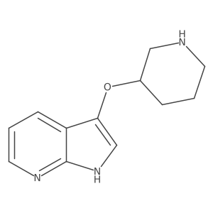3-{1H-pyrrolo[2,3-b]pyridin-3-yloxy}piperidine Structure