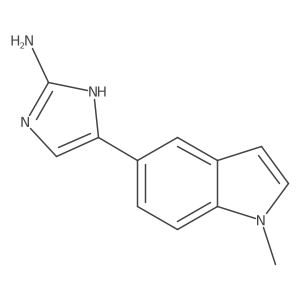 5-(1-methyl-1H-indol-5-yl)-1H-imidazol-2-amine结构式