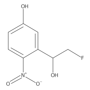 3-(2-Fluoro-1-hydroxyethyl)-4-nitrophenol Structure