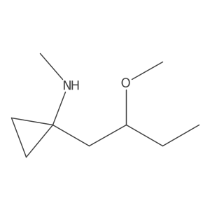 1-(2-methoxybutyl)-N-methylcyclopropan-1-amine结构式