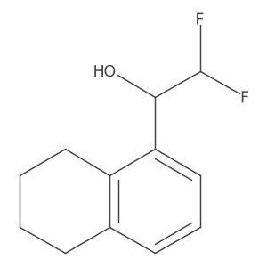 2,2-Difluoro-1-(5,6,7,8-tetrahydronaphthalen-1-yl)ethan-1-ol Structure