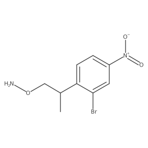 O-[2-(2-bromo-4-nitrophenyl)propyl]hydroxylamine Structure