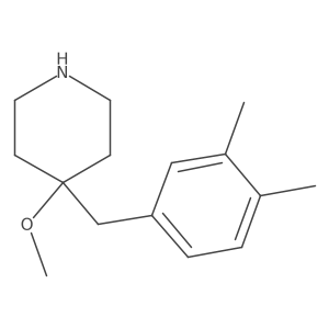 4-[(3,4-Dimethylphenyl)methyl]-4-methoxypiperidine结构式