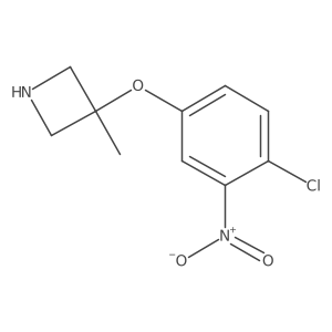 3-(4-Chloro-3-nitrophenoxy)-3-methylazetidine结构式