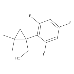 [2,2-Dimethyl-1-(2,4,6-trifluorophenyl)cyclopropyl]methanol Structure