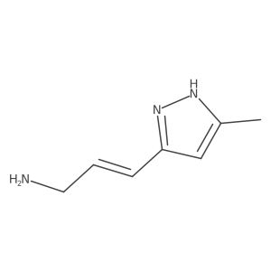 3-(5-methyl-1H-pyrazol-3-yl)prop-2-en-1-amine Structure