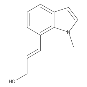 (E)-3-(1-methylindol-7-yl)prop-2-en-1-ol结构式