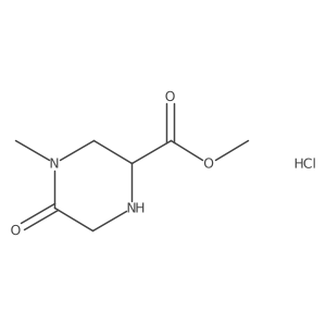 methyl (2S)-4-methyl-5-oxo-2-piperazinecarboxylate hydrochloride Structure