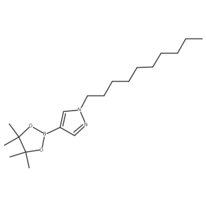 1-decyl-4-(4,4,5,5-tetramethyl-1,3,2-dioxaborolan-2-yl)pyrazole Structure
