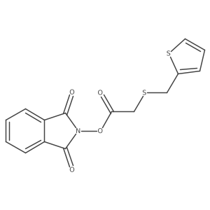 1,3-dioxo-2,3-dihydro-1H-isoindol-2-yl 2-{[(thiophen-2-yl)methyl]sulfanyl}acetate Structure
