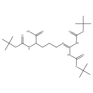 (R)-2-((tert-Butoxycarbonyl)amino)-5-((2,2,10,10-tetramethyl-4,8-dioxo-3,9-dioxa-5,7-diazaundecan-6-ylidene)amino)pentanoic acid结构式