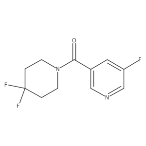 (4,4-Difluoropiperidin-1-yl)(5-fluoropyridin-3-yl)methanone Structure