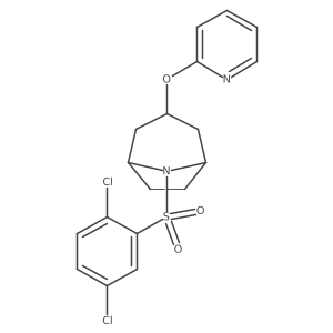 8-(2,5-Dichlorobenzenesulfonyl)-3-(pyridin-2-yloxy)-8-azabicyclo[3.2.1]octane Structure