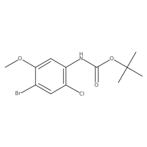tert-butyl N-(4-bromo-2-chloro-5-methoxyphenyl)carbamate Structure