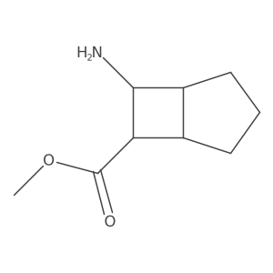 rac-methyl (1R,5S,6S,7S)-7-aminobicyclo[3.2.0]heptane-6-carboxylate结构式