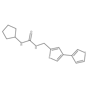 3-({[3,3'-Bithiophene]-5-yl}methyl)-1-cyclopentylurea Structure