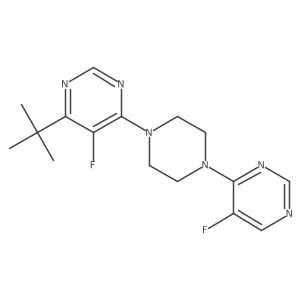 4-Tert-butyl-5-fluoro-6-[4-(5-fluoropyrimidin-4-yl)piperazin-1-yl]pyrimidine Structure