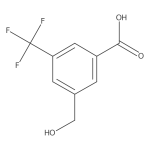3-(Hydroxymethyl)-5-(trifluoromethyl)benzoic acid结构式