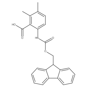 6-({[(9H-fluoren-9-yl)methoxy]carbonyl}amino)-2,3-dimethylbenzoic acid结构式