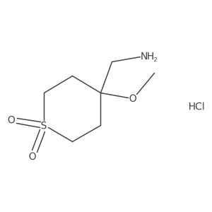 (4-Methoxy-1,1-dioxothian-4-yl)methanamine;hydrochloride结构式