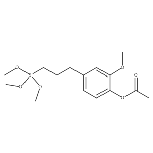 2-Acetoxy-5-(3-trimethoxysilylpropyl)anisole结构式