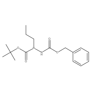 2-Benzyl 1-(tert-butyl) 1-propylhydrazine-1,2-dicarboxylate Structure