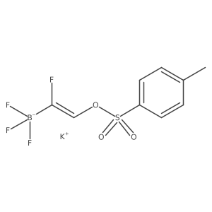 Potassium (Z)-trifluoro(1-fluoro-2-(tosyloxy)vinyl)borate结构式