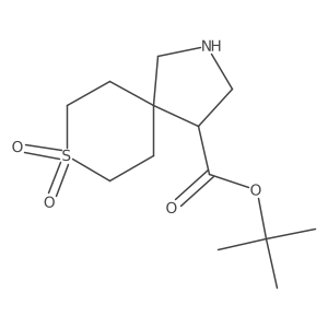 Tert-butyl 8,8-dioxo-8lambda6-thia-2-azaspiro[4.5]decane-4-carboxylate结构式