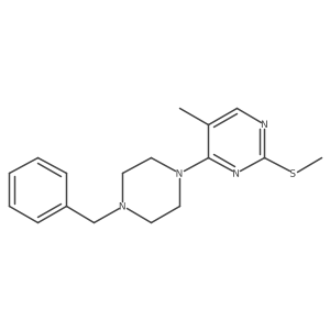 4-(4-Benzylpiperazin-1-yl)-5-methyl-2-(methylsulfanyl)pyrimidine Structure