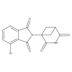 4-bromo-2-{2,4-dioxo-3-azabicyclo[3.1.1]heptan-1-yl}-2,3-dihydro-1H-isoindole-1,3-dione Structure