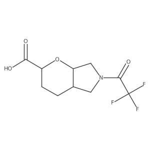 rac-(2R,4aR,7aS)-6-(2,2,2-trifluoroacetyl)-octahydropyrano[2,3-c]pyrrole-2-carboxylic acid Structure