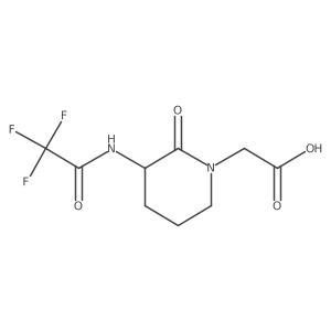 2-[2-Oxo-3-(2,2,2-trifluoroacetamido)piperidin-1-yl]acetic acid结构式